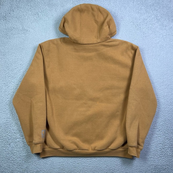 Carhartt Hoodie Brown Full Zip Rain Defender Rutland Thermal Lined jacket - Picture 6 of 6
